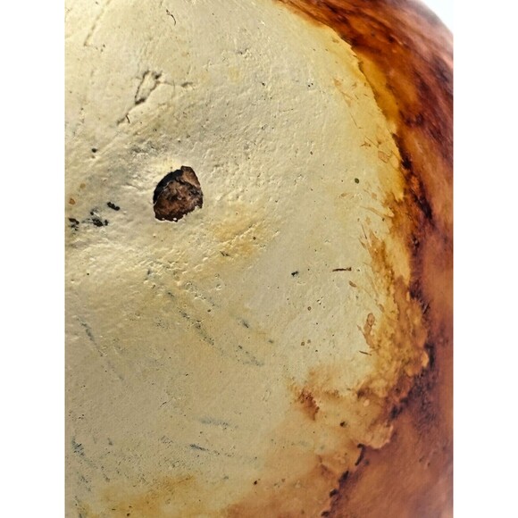 Folk Art Clay Art Pottery Bird Figure w/ Wrought Iron Tail Handcrafted Mexico - Picture 14 of 14